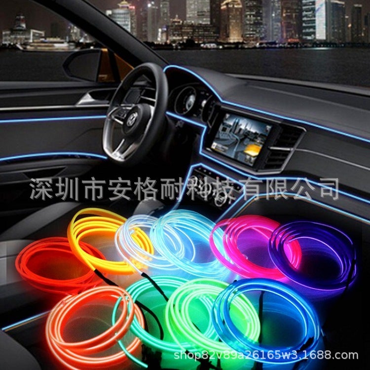 Selling El Glow Wire El Cold Light Wire Mask 1M 2M 3.5M Cold Light Wire Atmosphere Glow Wire - Image 3